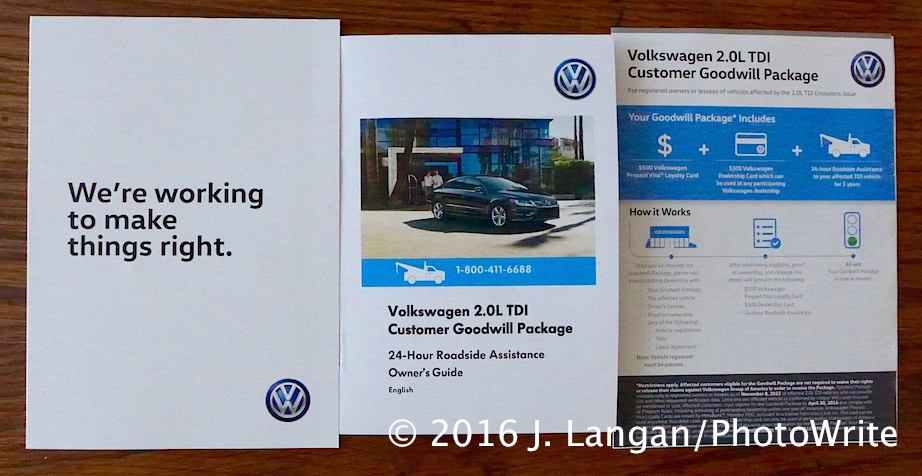 VW TDI Goodwill Package